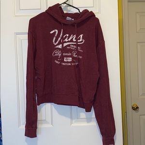 Maroon vans hoodie